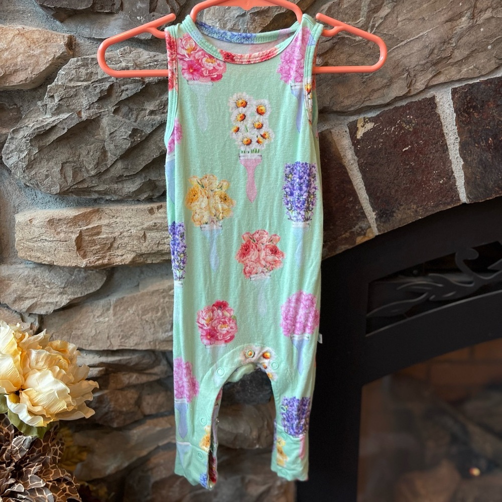 Posh Peanut Floral Romper
